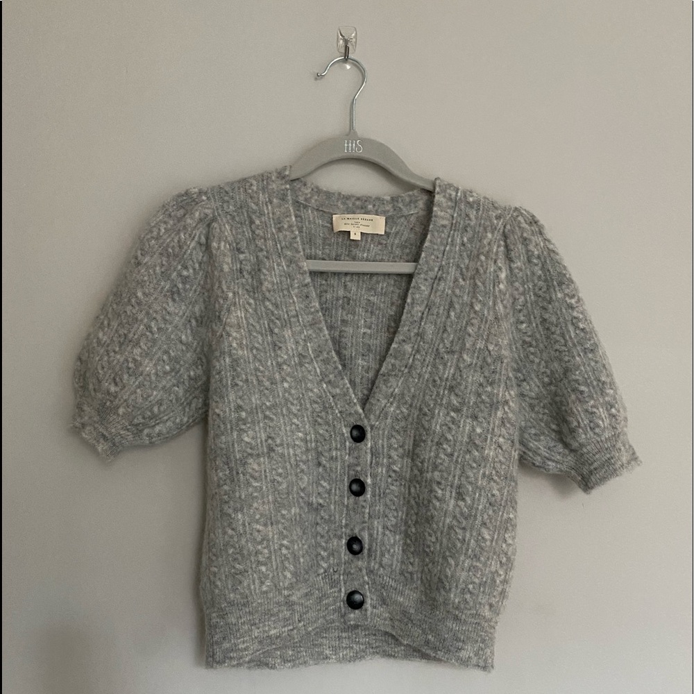 NWOT Sézane Perrine Jumper, Small, Light Marl Grey
